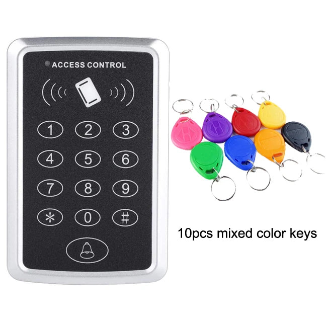 M203 RFID Access Kit &ndash; Outdoor Waterproof Card Reader AC 10 colored Key