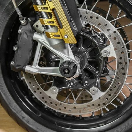 Motorcycle Front Axle Fork Crash Slider For BMW RNINET RNINE T R NINE T NINET R9T R9 T 2014-2017 Wheel Fork Axle Crash Protector by InterCyprus Trading Ltd