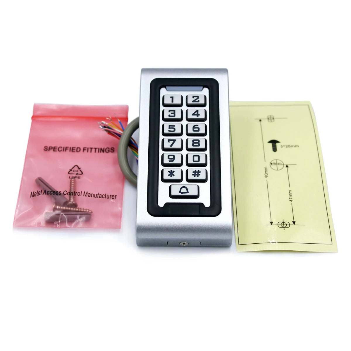 S601EM-W &ndash; Backlight RFID Reader 1000 Users IP65 Waterproof