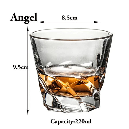 Whiskey Glasses Old Fashioned - Elegant Eco Friendly AngelWheel / 180-400ml