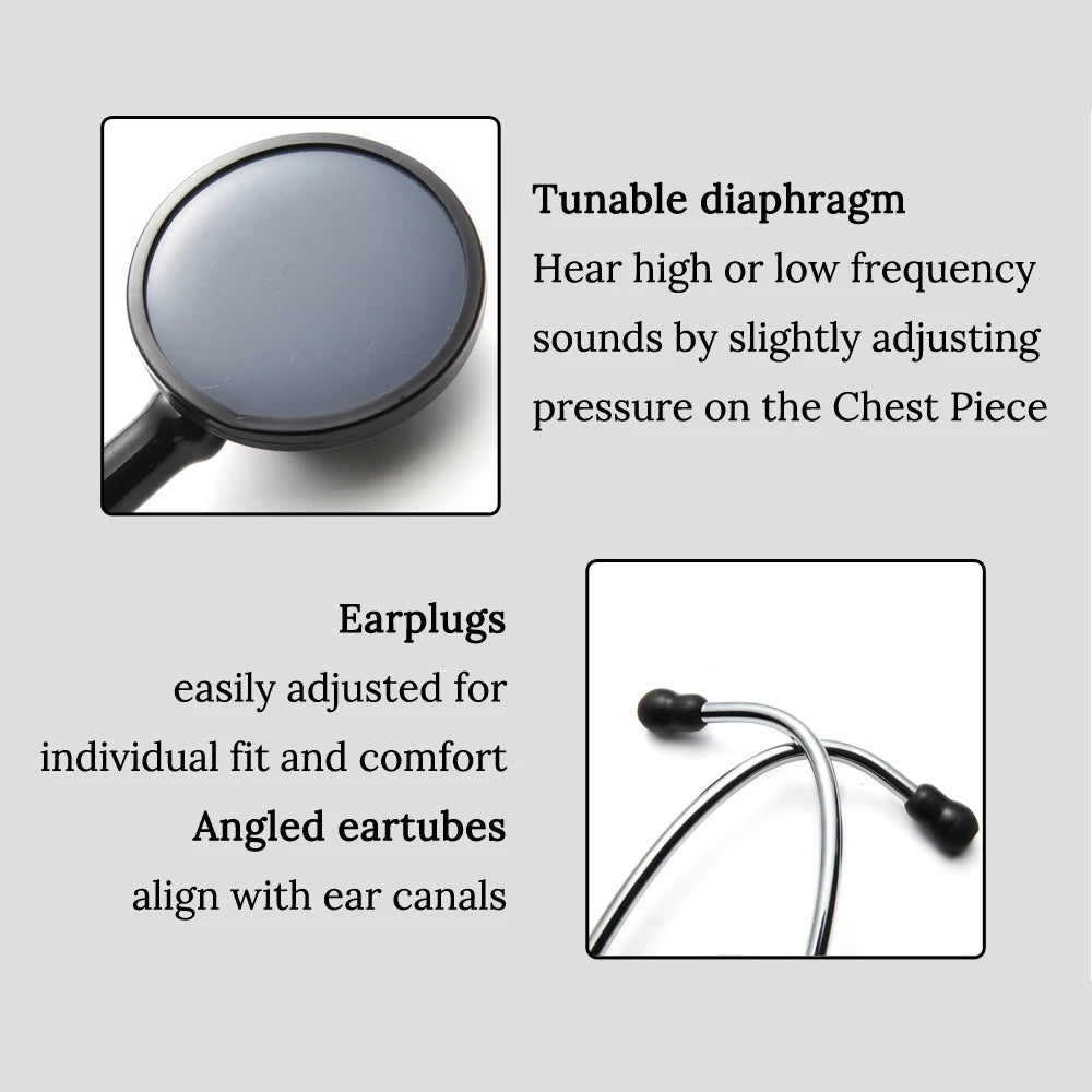 Heart Lung Cardiology Stethoscope - Single Head Design