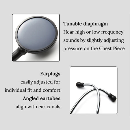 Heart Lung Cardiology Stethoscope - Single Head Design