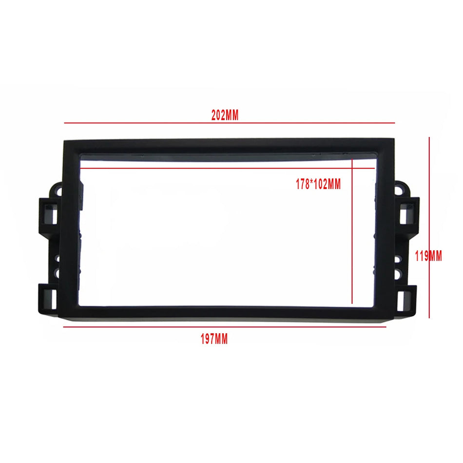 Kit panou de fascia pentru Chevrolet Captiva, Aveo, Gentra, Lova, 2 Din 2007+, se potrivește 2 Din