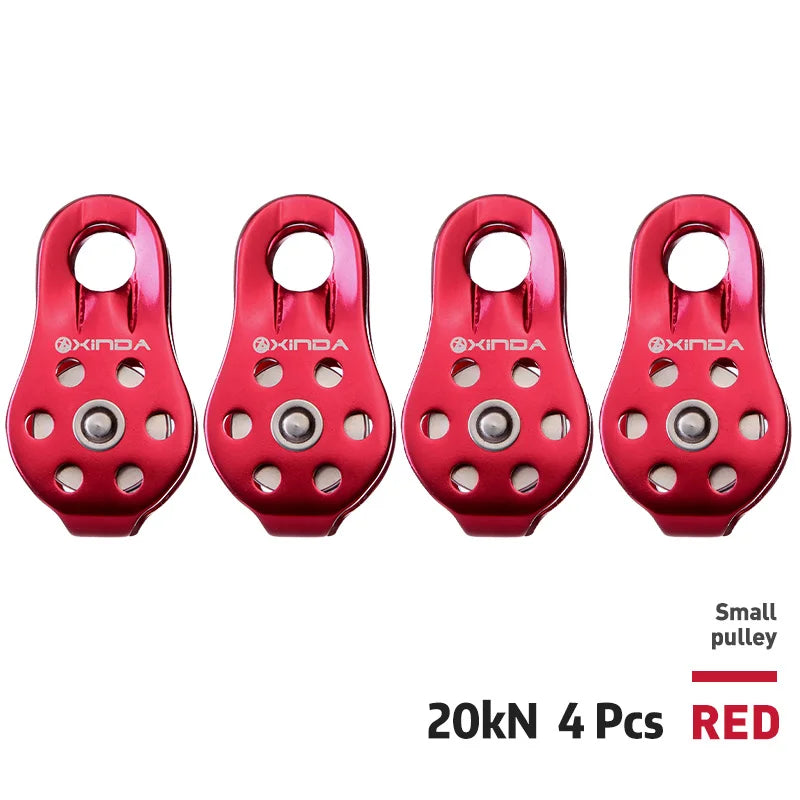 XD-8610 Small Pulley &ndash; Ultra Lightweight Aluminium Alloy Red 4pcs