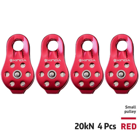 XD-8610 Small Pulley &ndash; Ultra Lightweight Aluminium Alloy Red 4pcs