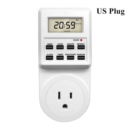 TM03 Digital Timer Socket - 24H Programmable Outlet US Plug