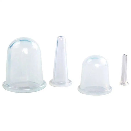Silicone Anti Cellulite Cups &ndash; Manual Suction Therapy 4psc Transparent