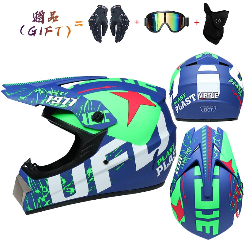 Orz Kids Motocross Helmet - Durable ABS Off-Road Safety