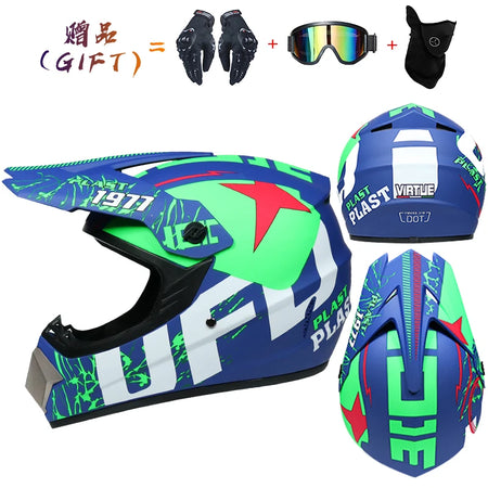 Orz Kids Motocross Helmet - Durable ABS Off-Road Safety