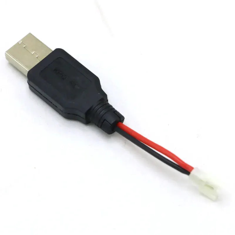 RC USB Charging 3.7V Lithium Battery Charger Cable USB to JST/SM/Futaba Plug for 3Rc Drone Quadcopter by InterCyprus Trading Ltd