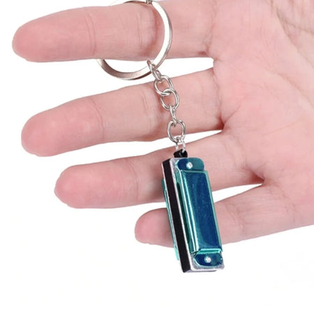Mini Harmonica Keychain - Eight Tone 4 Hole Compact Design