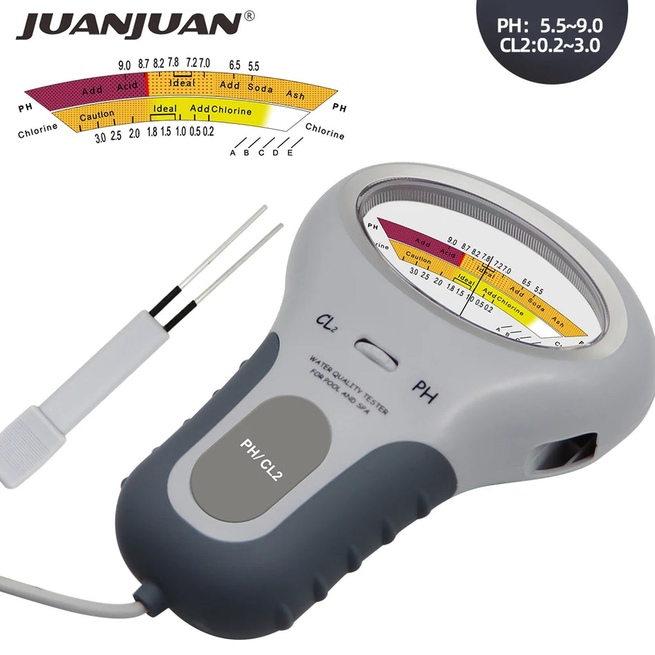 2 in 1 Chlorine Meter Tester PH Chlorine PC-101 Level Portable Digital PH Meter Water Quality Pool Spa Analytical Instruments