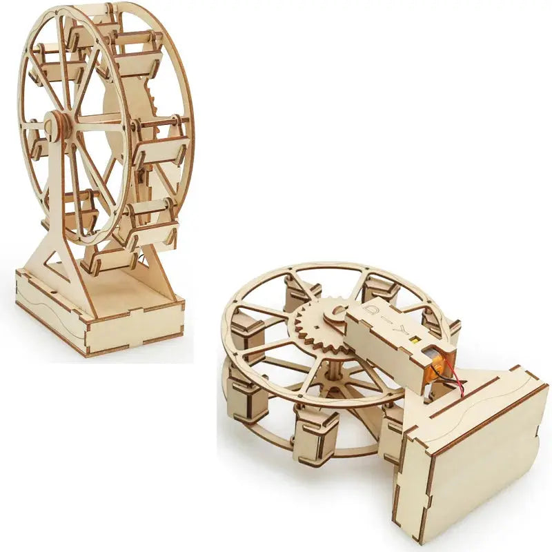 Creative Electric Ferris Wheel DIY Science Set Wooden Puzzle Craft Technology Educational Toys for Children Gift Idea by InterCyprus Trading Ltd