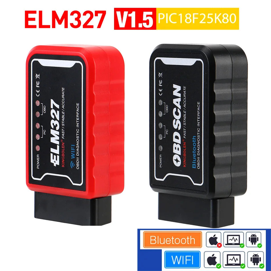 ELM327 WiFi OBDII Scanner, Code-Leser für Autos, PIC18F25K80