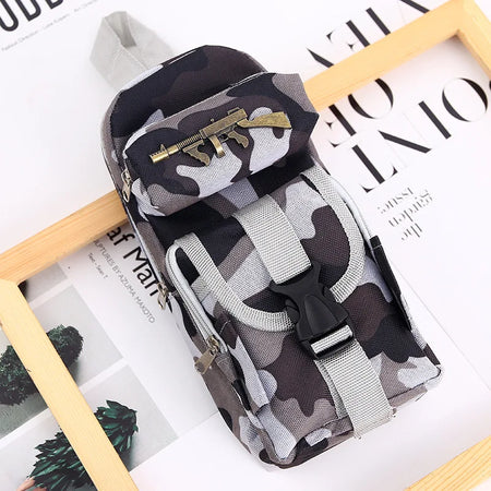 Mini Camouflage Schoolbag Pencil Case - Ideal for Students A3