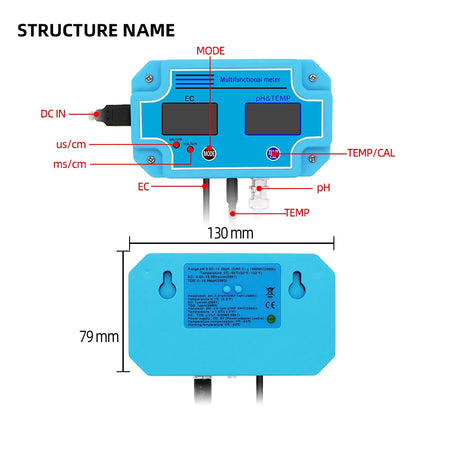 PH/EC-2981 2 in 1 Digital PH EC Meter &ndash; High Accuracy