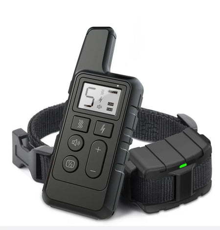 PT094 Waterproof Remote Dog Training Collar &ndash; LCD Display Black