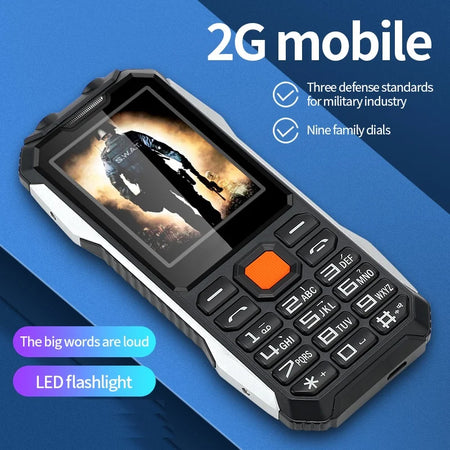 Slim Rugged Outdoor Phone Dual SIM &ndash; Long Standby Battery