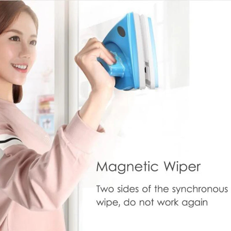 Magnetický čistič oken Wiper Dvoustranný skleněný kartáč