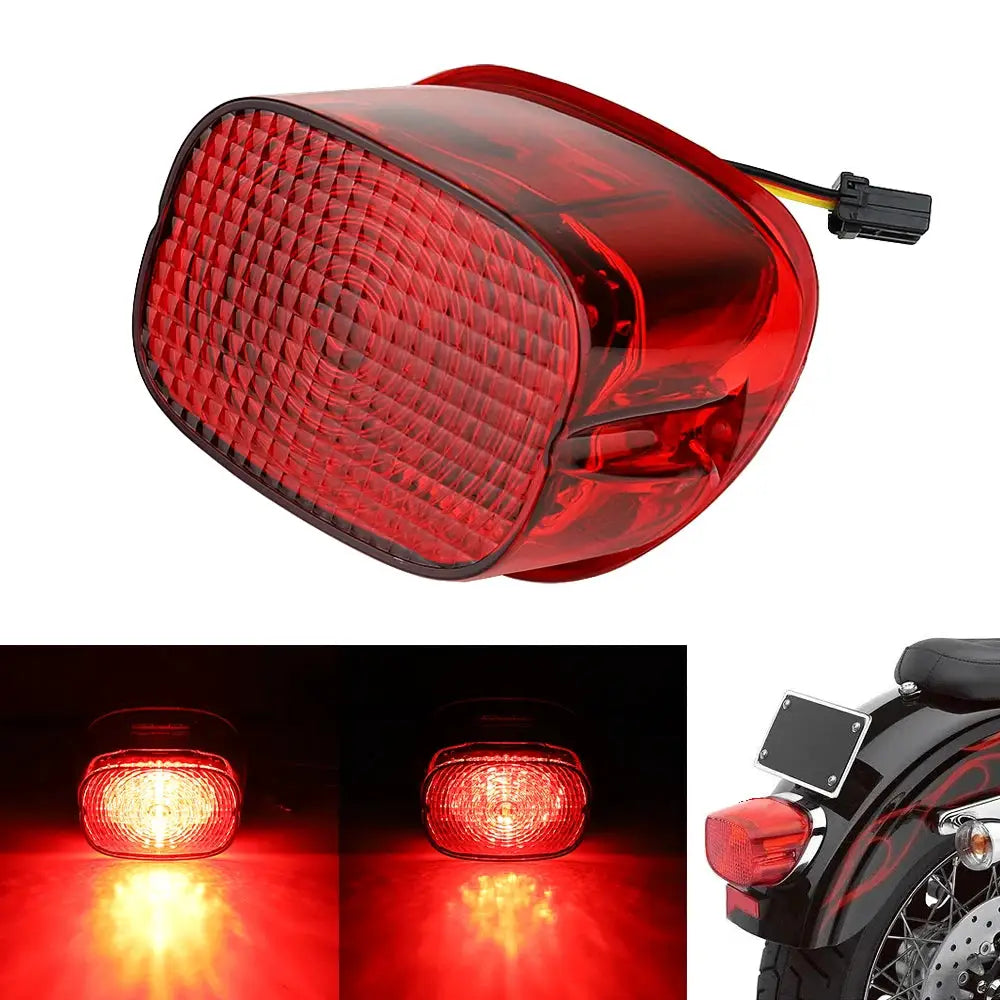 LED Rear Tail Light Motorcycle Taillights Brake Driving Light for 1999-Up Big Twin or Sportster models by InterCyprus Trading Ltd