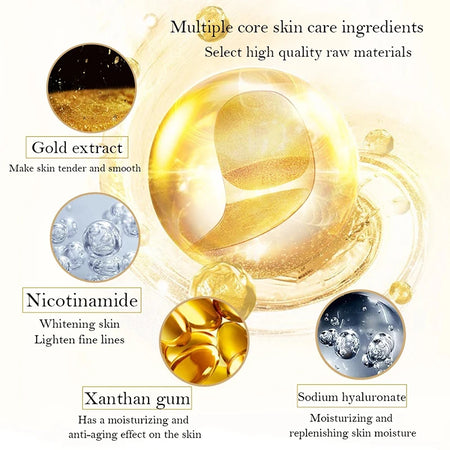 SERSANLOVE Gold Collagen Eye Patches for Dark Circles and Anti-Aging