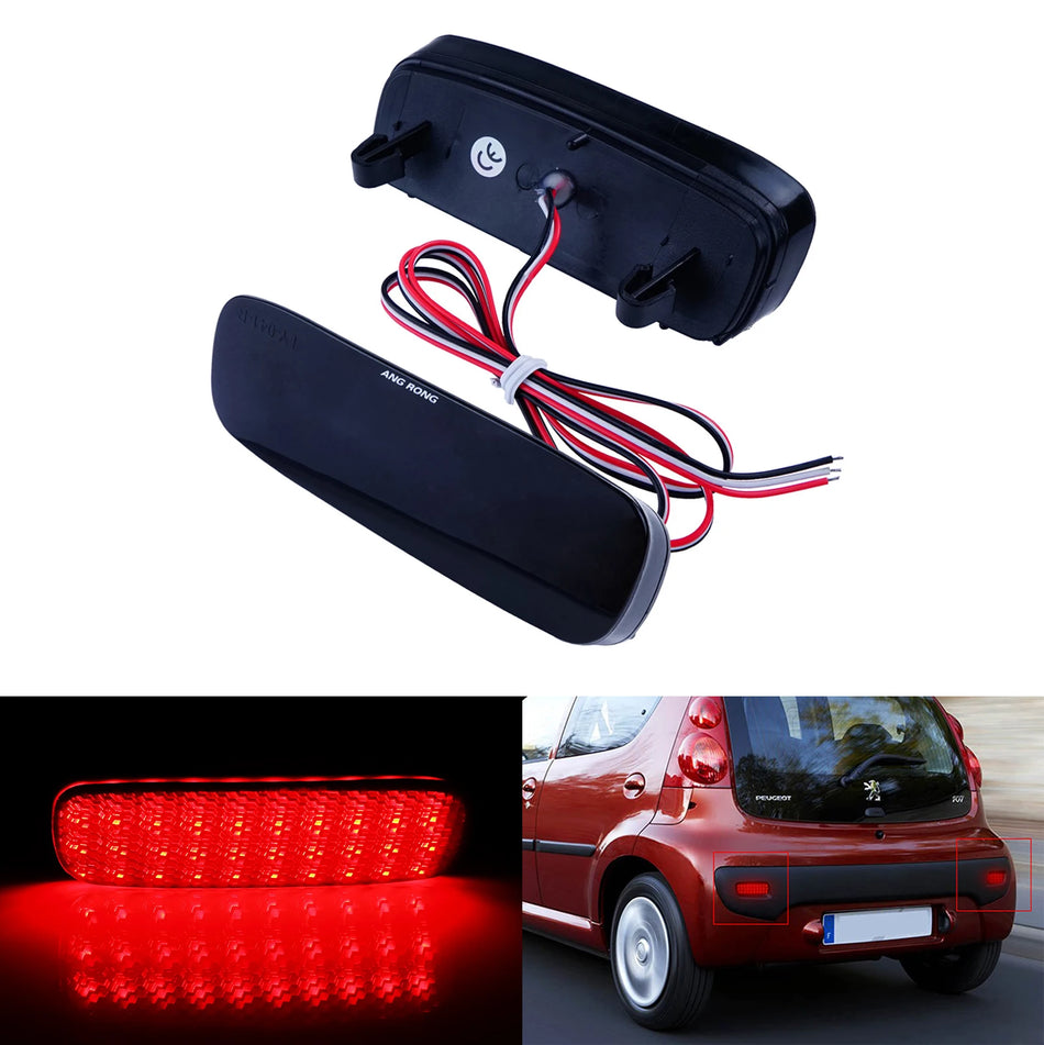 Galinio bamperio atšvaito žibintas Citroen C1/C5 ir Peugeot 107/206/607 dūminis LED žibintas