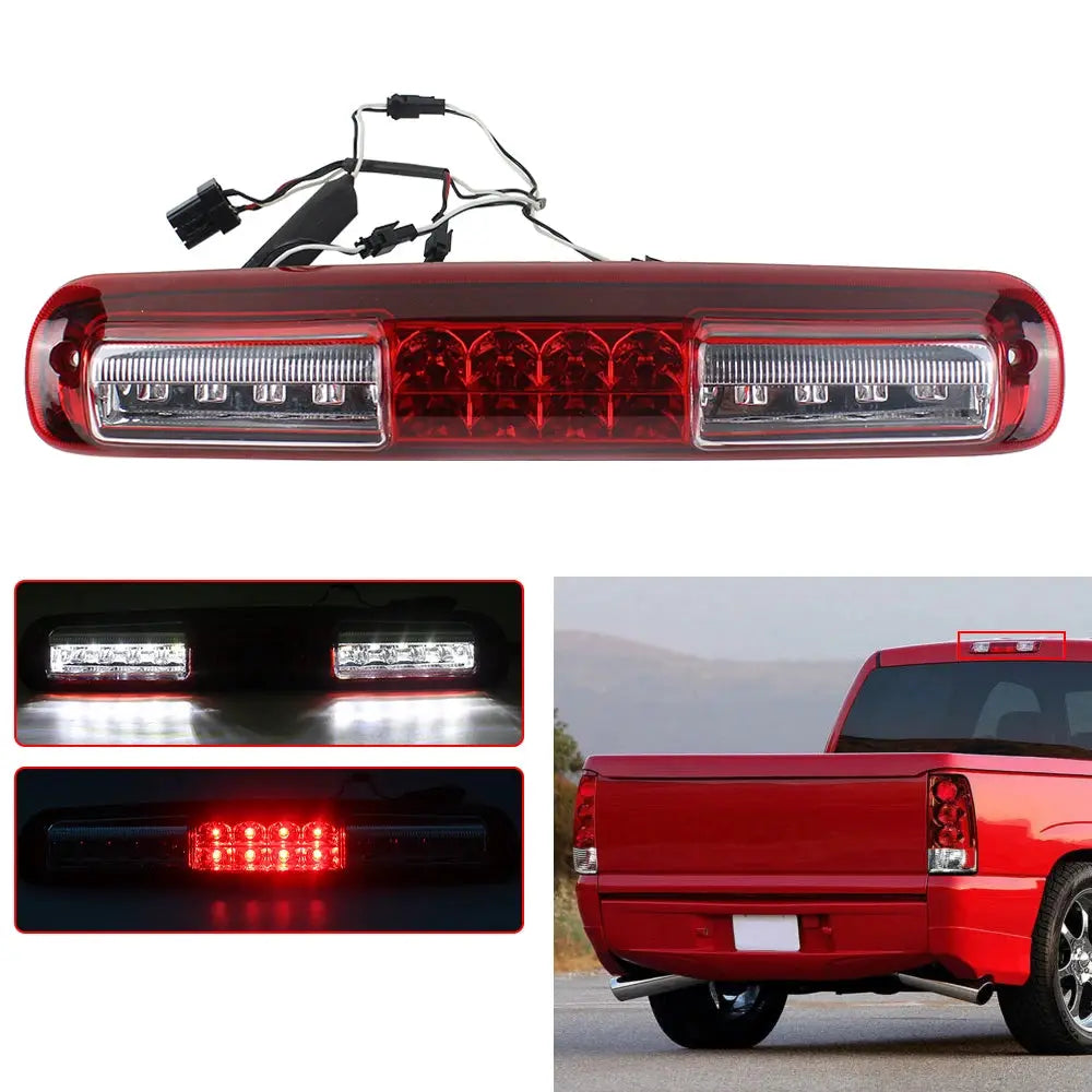for Chevy Silverado 1999-2006 GMC Sierra 3RD LED Tail Brake Cargo Light Led 3rd Third Brake Rear Roof Stop Light Bar by InterCyprus Trading Ltd