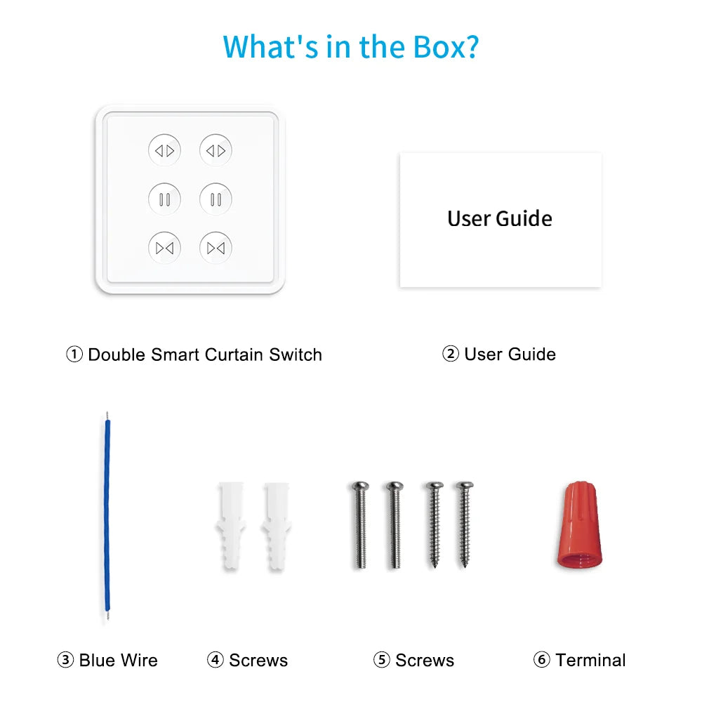 Tuya Smart Life EU WiFi Double Curtain Blind Switch for Roller Shutter Electric motor Google Home Alexa Echo Voice Control DIY