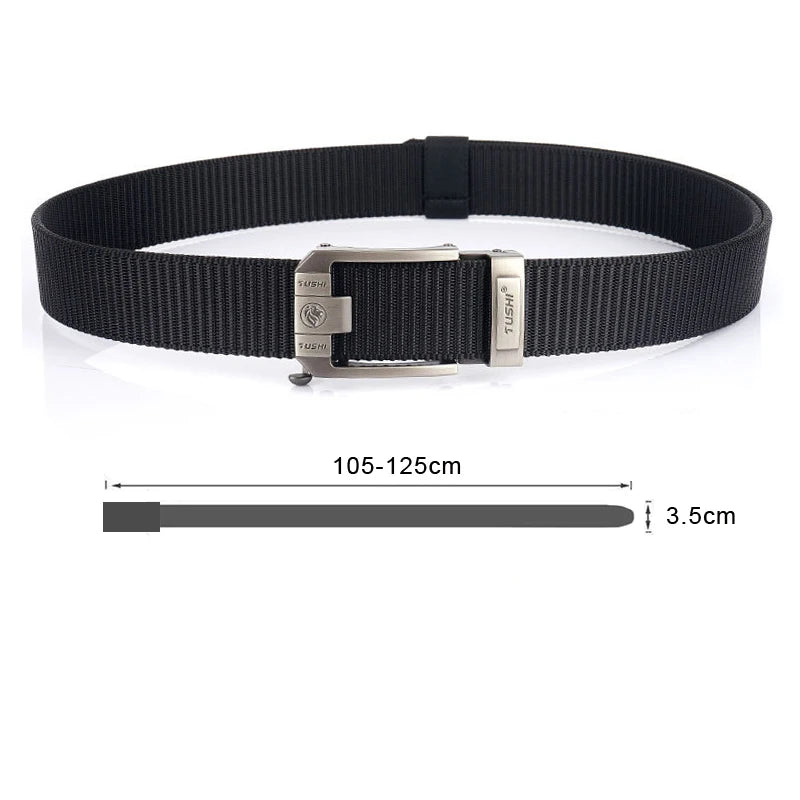MEDYLA Tactical Nylon Belt with Metal Buckle - Heavy Duty Military &amp; Outdoor Use