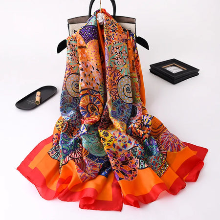 Luxury Brand Women Scarf &ndash; Elegant Summer Silk Shawl