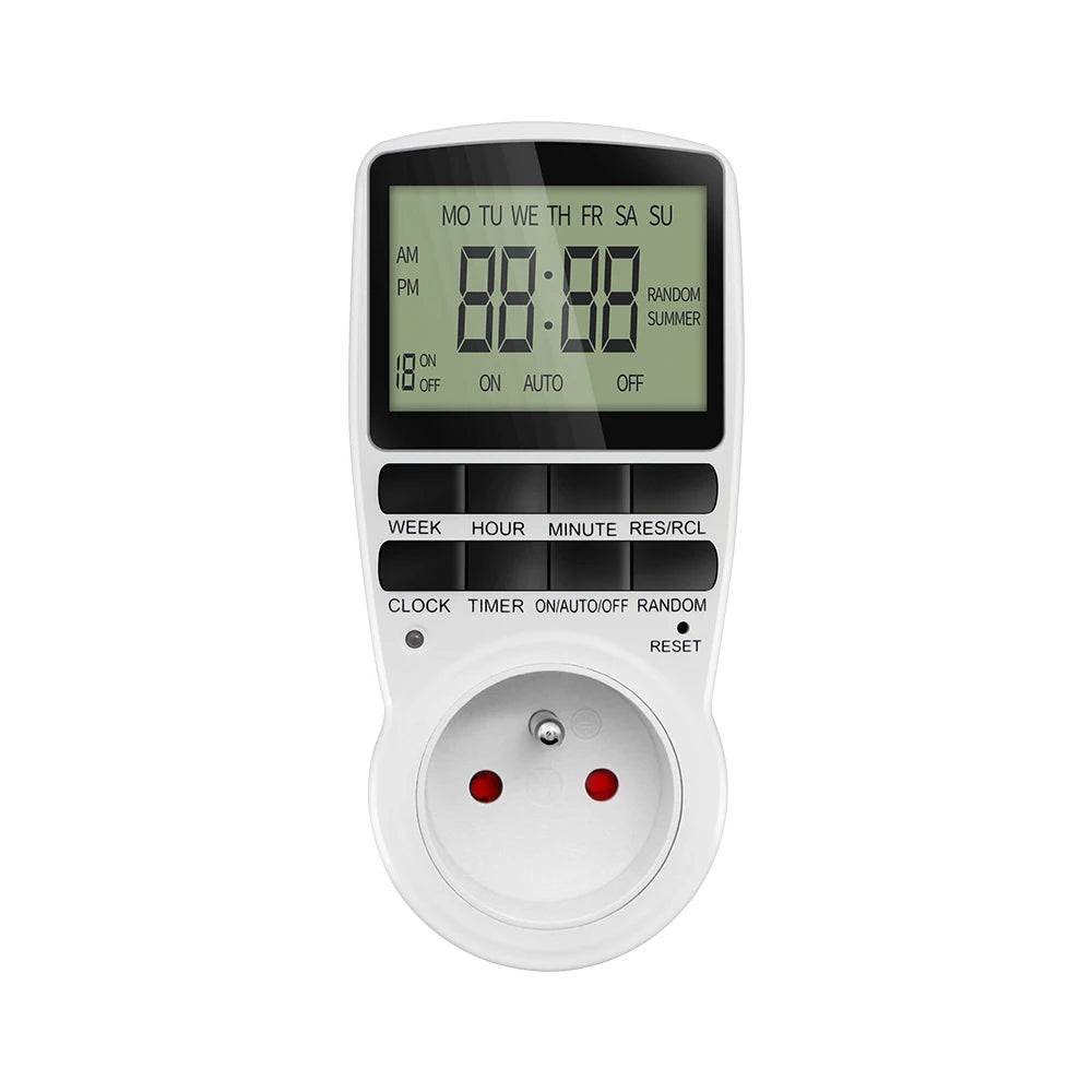 Electronic Timer Switch &ndash; Programmable Timing Socket FR plug