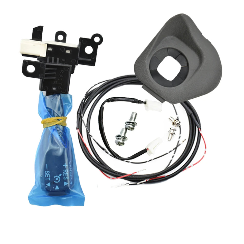 Comutator de control al vitezei de croazieră cu capac pentru Toyota Land Cruiser 2017-2020, 45186-30180-E0 45186-30180-C0 84632-34017 84632-34011