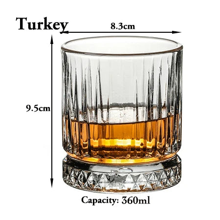 Whiskey Glasses Old Fashioned - Elegant Eco Friendly Turkey / 180-400ml
