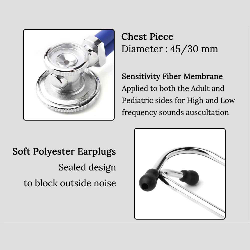 Multifunctional Dual Head Stethoscope &ndash; Cardiology Quality