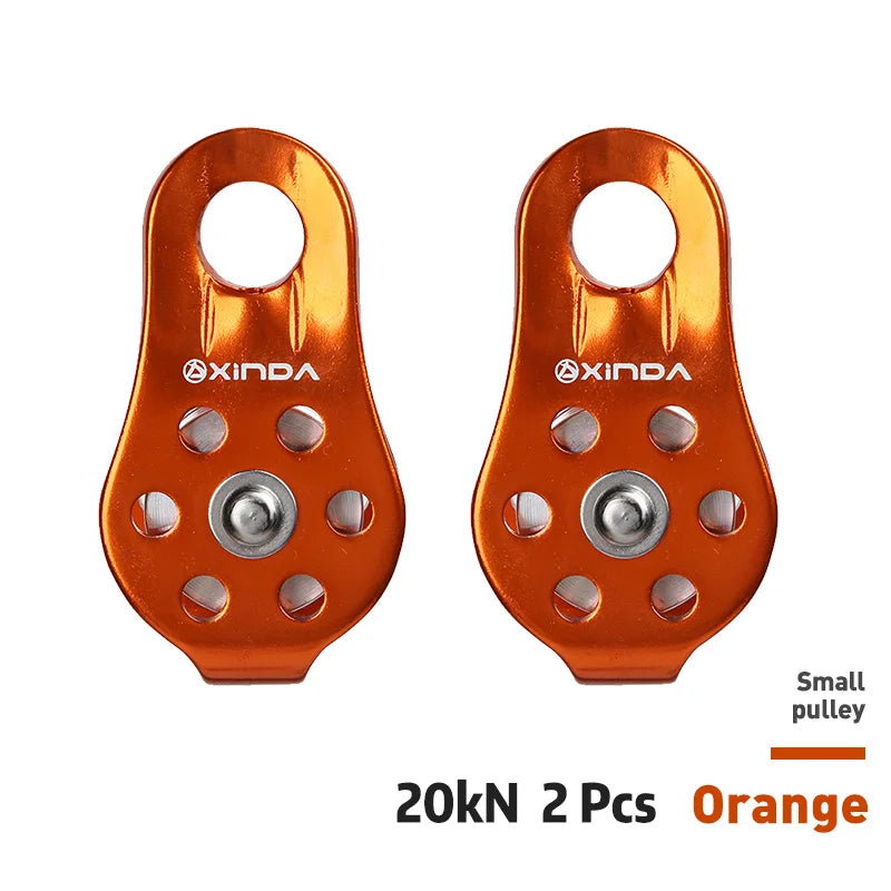 XD-8610 Small Pulley &ndash; Ultra Lightweight Aluminium Alloy Orange 2pcs