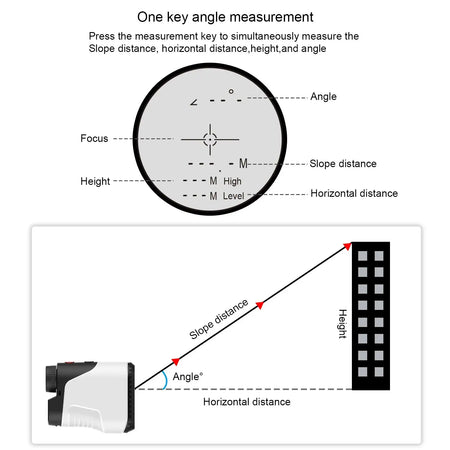 1000M Laser Range Finder Golf Ballistic Monocular Angle