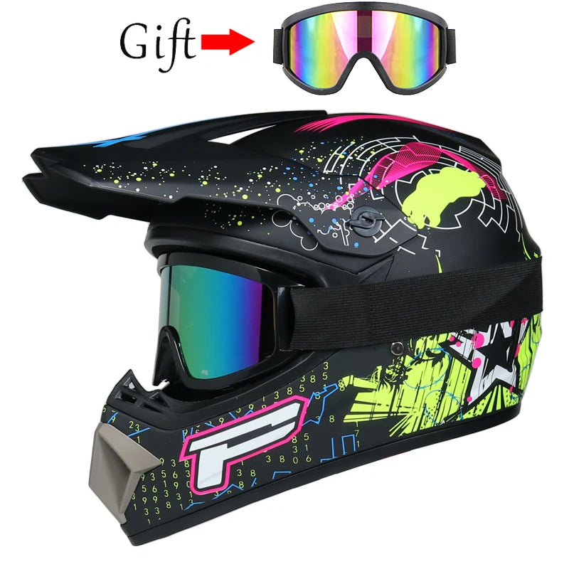 Unisex Off-Road Motorcycle Helmet for Kids - Lightweight Motocross Safety Gear 1 / L
