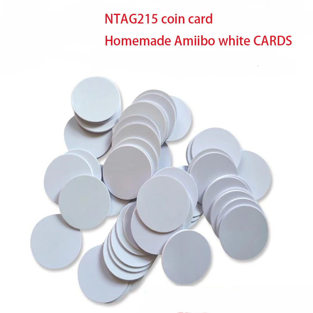 NTAG215 NFC Tags Coin Card 50Pcs &ndash; Ultralight RFID Tag