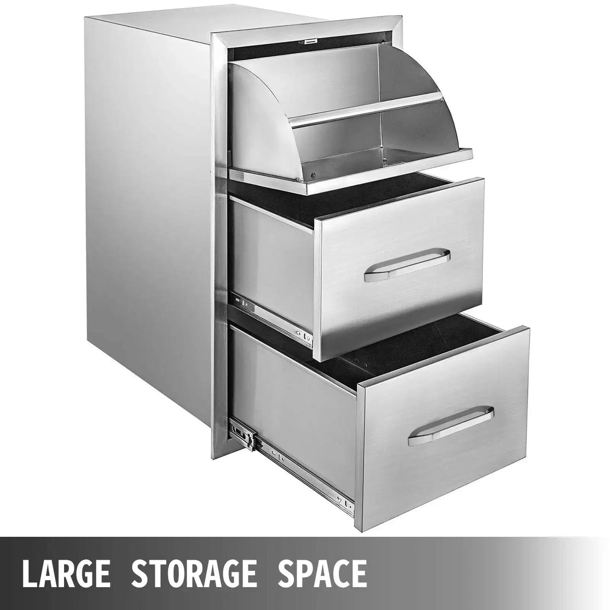 Stainless Steel Outdoor Drawers With Handle BBQ Island