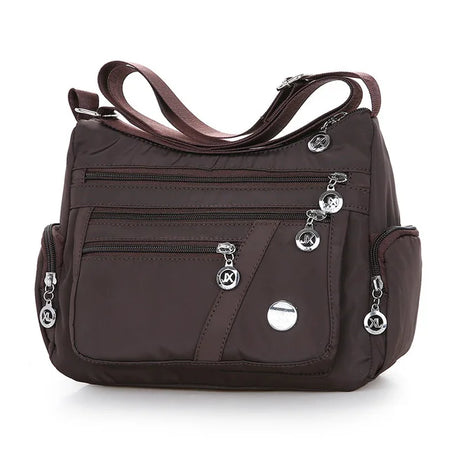Yogodlns Waterproof Large Capacity Crossbody Bag for Women brown / 27x11x20cm