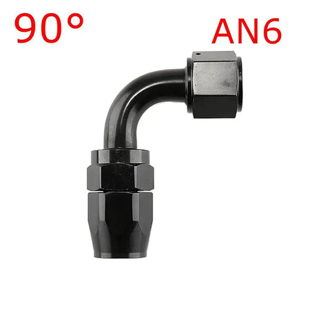 1 Piece AN4/6/810/12 Straight 0°/45°/90°/180° Degree Aluminum Swivel Hose End Fitting Adapter Oil Fuel Line NPT PLUG Black by InterCyprus Trading Ltd