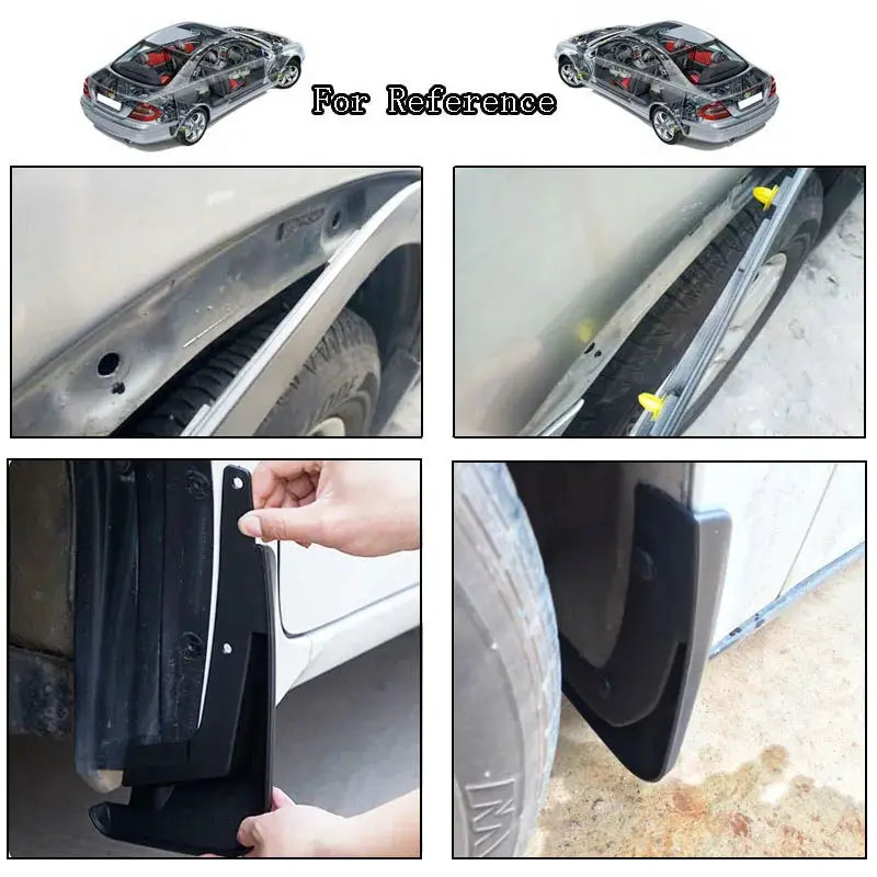 10Pcs 4mm Plastic Fastener Nut For Mercedes Benz Fender Mud Flap Splash Guard Wheel Arch Bumper Panel Retainer Clip Rivet by InterCyprus Trading Ltd