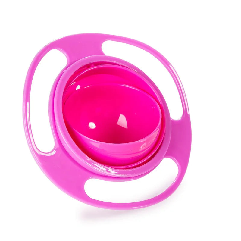 Kids 360&deg; Gyro Bowl &ndash; Spill-Proof Feeding Dish for Active Little Eaters Red