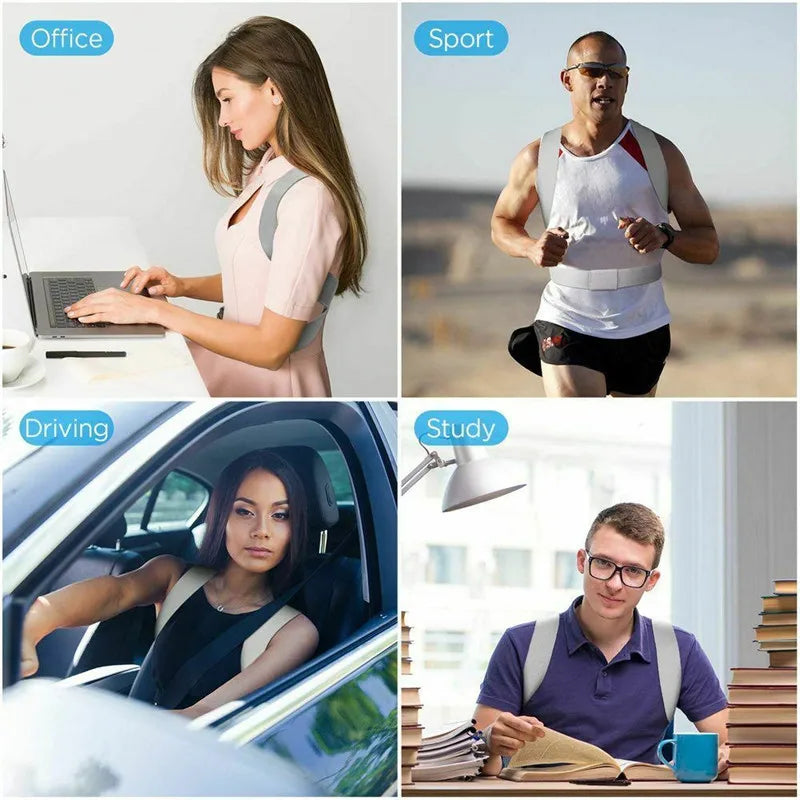 Posture Corrector Brace &ndash; Adjustable Support for Back and Neck Relief
