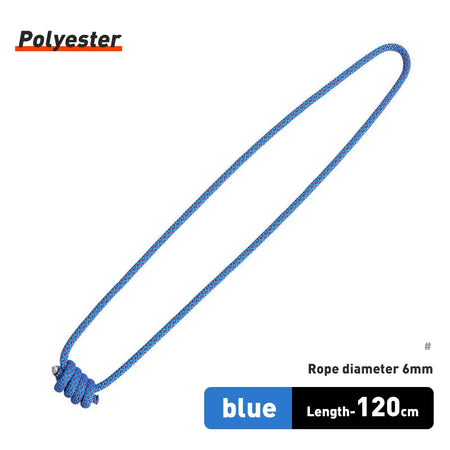 Xinda Outdoor 6mm Prusik Cord Rope 120cm &ndash; Heat Resistant Polyester Blue