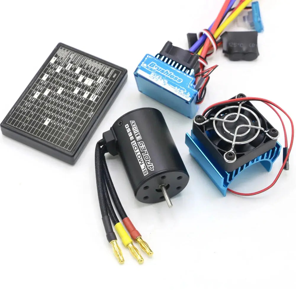 RC Motor 3650 3100KV / 3900KV / 4300KV / 5200KV Brushless Motor & 45A 60A 80A 120A ESC Combo Set for 1:10 RC Car RC Boat Part by InterCyprus Trading Ltd