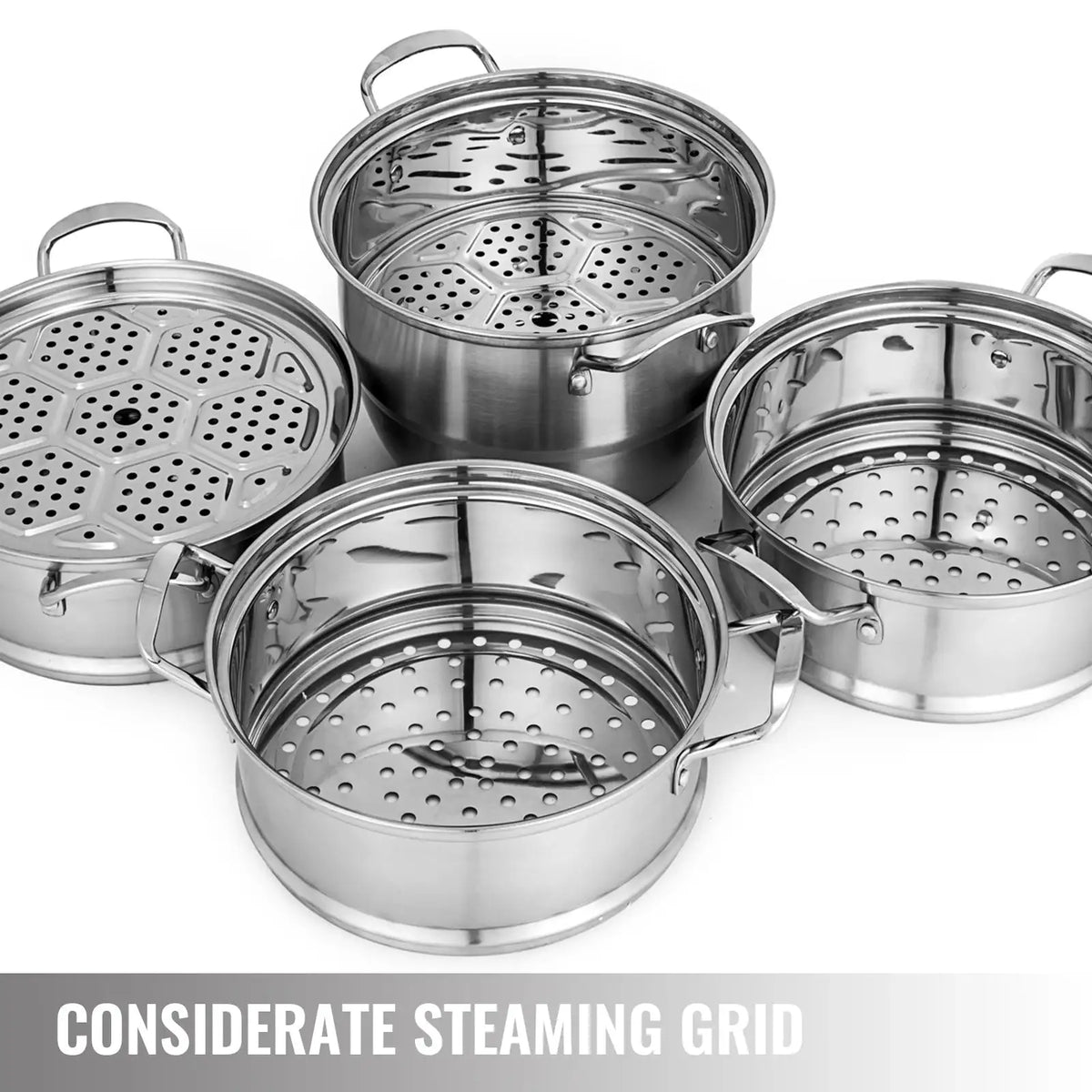 Five Layer Steamer Pot Dumplings Stainless Steel