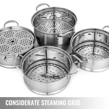 Five Layer Steamer Pot Dumplings Stainless Steel