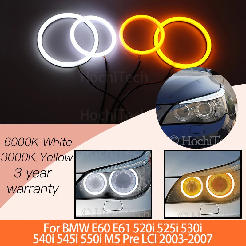 Ojos de Ángel LED Switchback para BMW E60 E61 520i 530i 550i M5