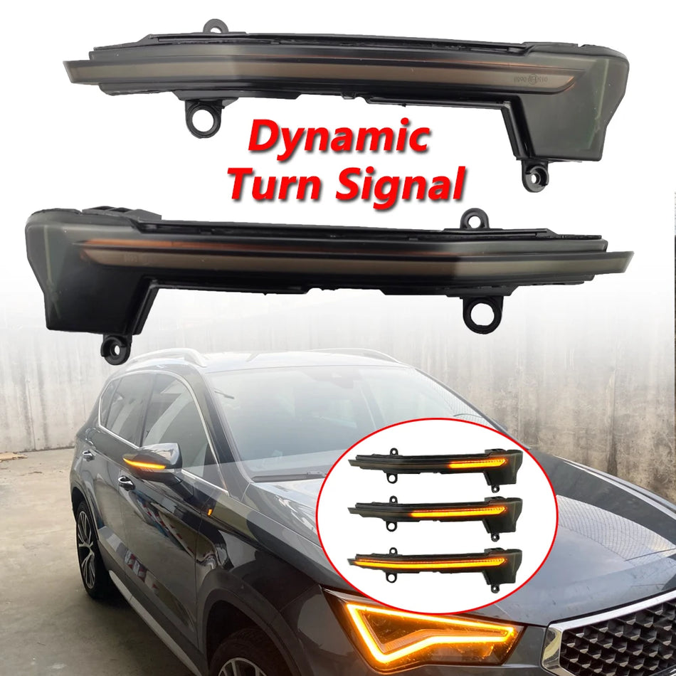 Luz de señal de giro dinámica secuencial para SEAT Ateca, Cupra Ateca, Tarraco